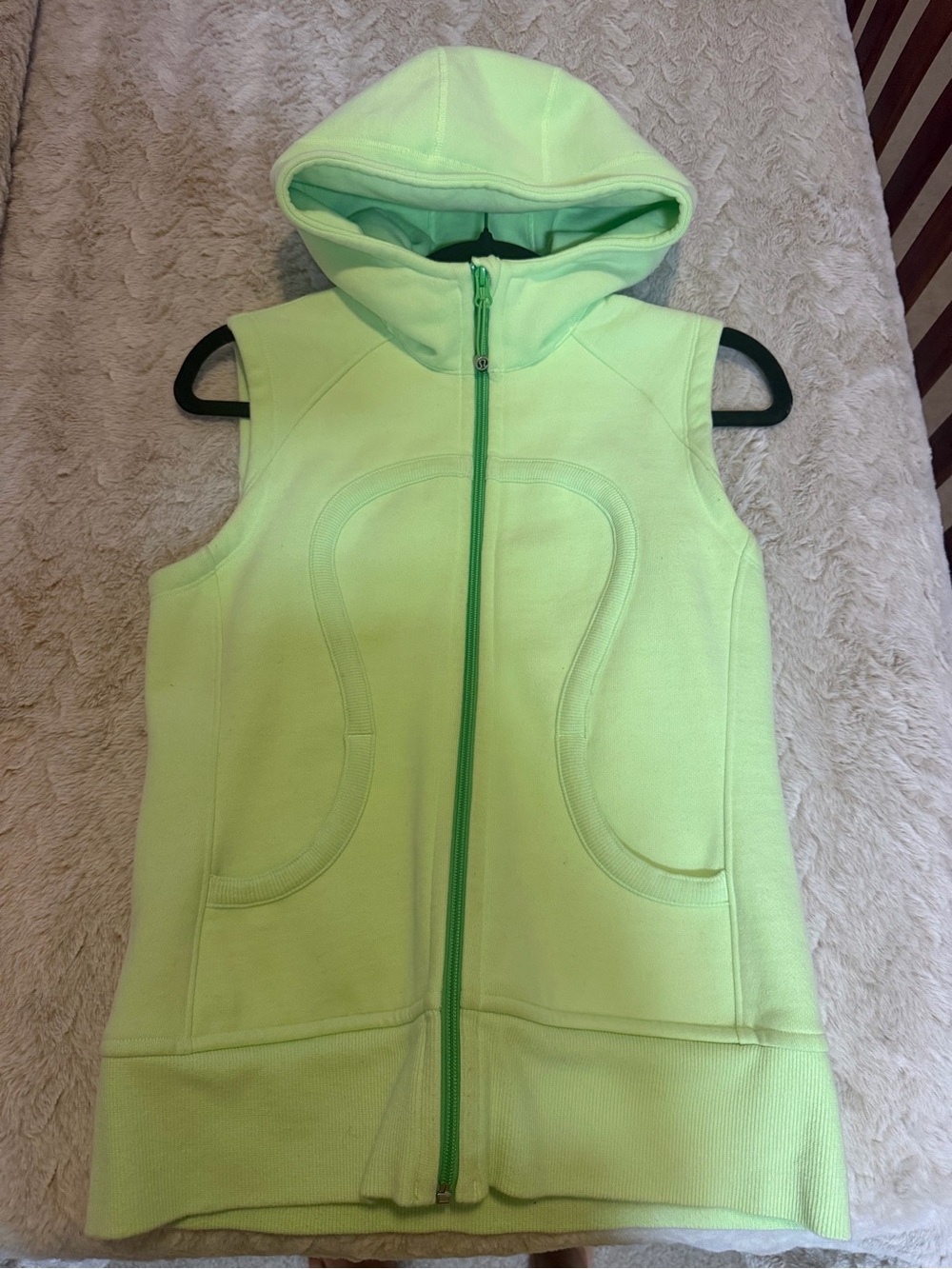 lululemon athletica Light Green Hooded Vest